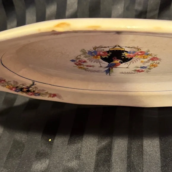 Vintage China Penn Parrot Serving Platter - Picture 9 of 16